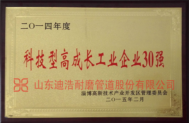科技型高成長工業企業30強